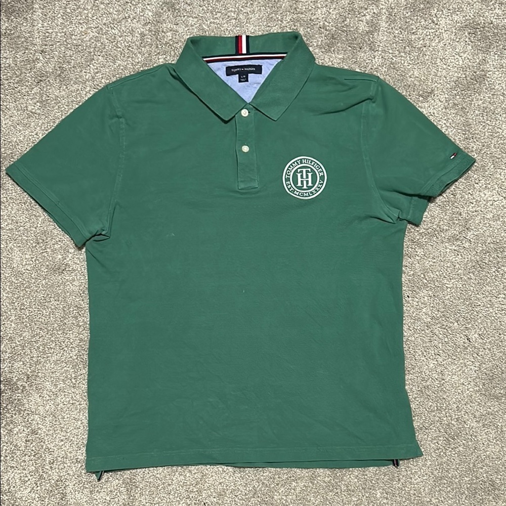 Vintage Tommy Hilfiger Green Polo Shirt